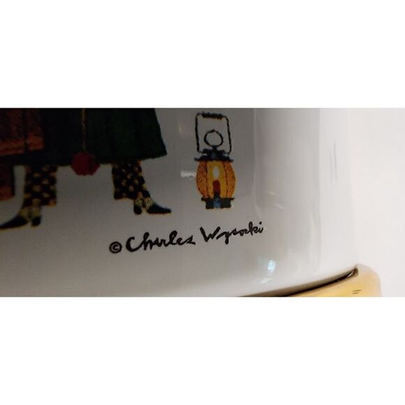 CHARLES WYSOCKI 2004 TELEFLORA MERRY CHRISTMAS PLANTER Vase - Picture 7 of 8